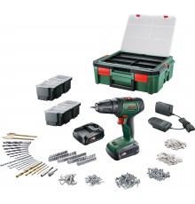 Bosch UniversalDrill 18V + SystemBox 241 - cordless drill + accessory set