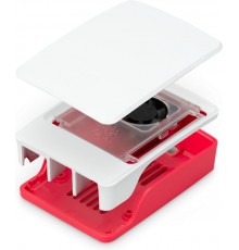 Raspberry Pi korpuss Pi 5, sarkans/balts