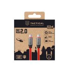 Tactical Fat Man 2.0 USB-C/USB-C Cable 1m / red