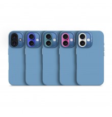 Decoded AntiMicrobial Silicone Backc. iPhone 16 Plus Light Blue