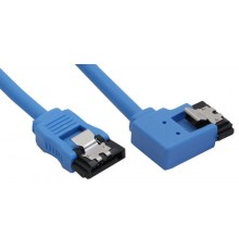 InLine rounded SATA cable with L-connectors (left), 0.5m