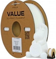 PrimaValue ABS filaments 3D printer, 1.75 mm, balts.