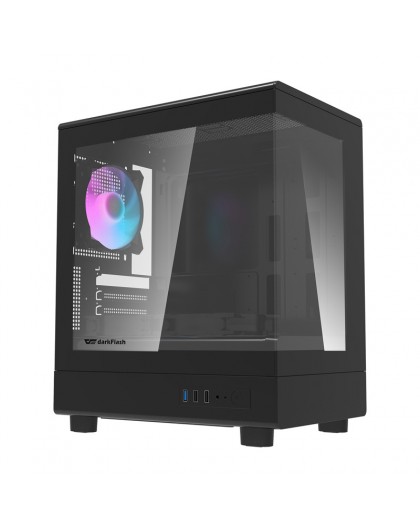 Darkflash DB330M computer case + 3 fans (black)