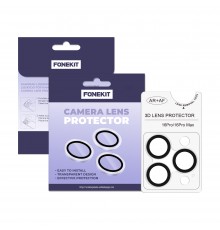FoneKit camera lens protector, iPhone 16 Pro / 16 Pro Max, transparent