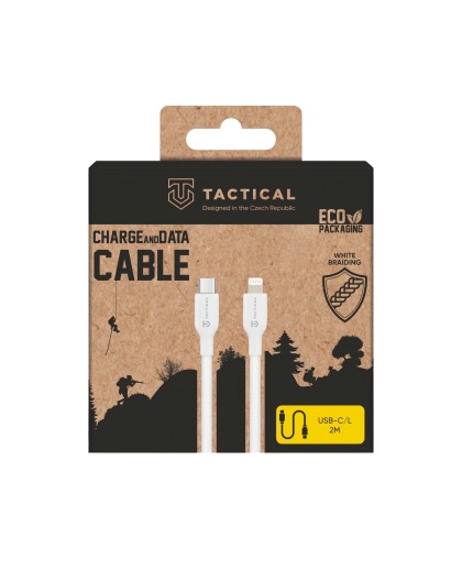 Tactical Stitch Thread USB-C/Lightning Kabelis 2m / balts