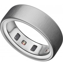 Oura Ring 4 smart ring, Brushed Silver, size 12
