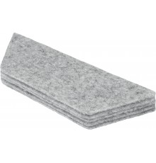 Nobo whiteboard erasers replacement pads, 10 pcs