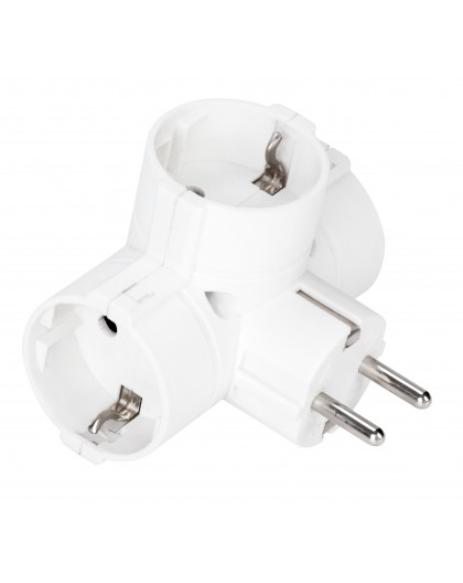 Fuj:tech 3-Outlet Vertical Power Strip, White