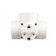 Fuj:tech 3-Outlet Vertical Power Strip, White