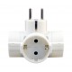 Fuj:tech 3-Outlet Vertical Power Strip, White