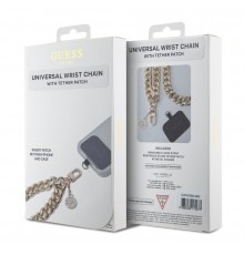 Guess Universal Wrist Strap 4G Charm / zelts