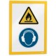 Durable Duraframe - self-adhesive A4 poster frame, 2 pieces, yellow frame