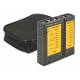 DeLOCK 86407 network cable tester Twisted pair cable tester Black