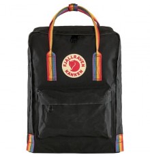 Fjällräven Kånken Rainbow backpack Black, Multicolour Vinylon