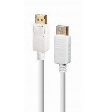 DISPLAY PORT CABLE 1.8M/WHITE CC-DP2-6-W GEMBIRD