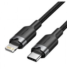 USB-C TO LIGHTNING CABLE/2M BLACK LALBH VENTION
