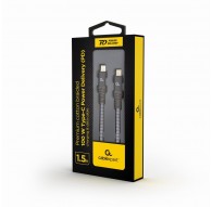 Кабель USB-C PD 1.5M/CC-USB2B-CMCM100-1.5M GEMBIRD
