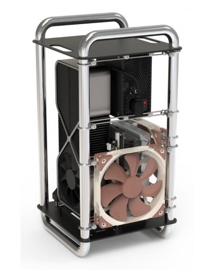 Streacom DA6 Vertical Open Frame ITX Case