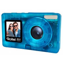 Rollei Compactline Pocket Transparent Digital Camera, Blue