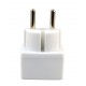 Fuj:tech 2-part power socket splitter, white