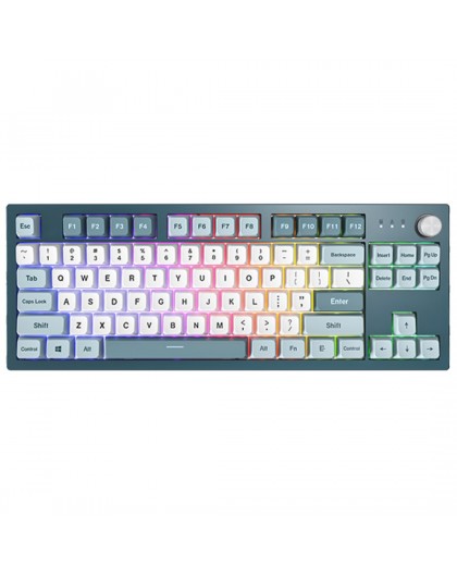 Montech MKey TKL keyboard Gaming USB Dark Grey, Light Blue, White
