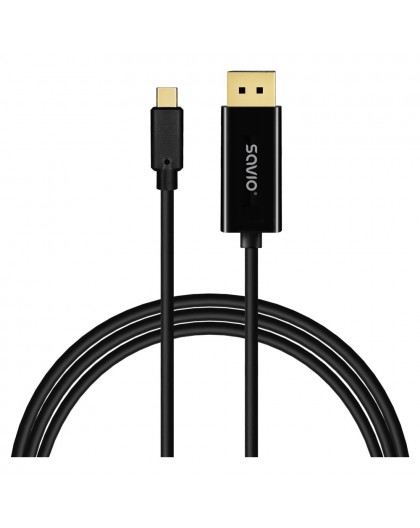 Savio CL-207 USB cable 2 m USB C Black