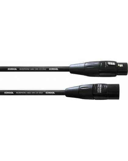 Cordial Silver Line -XLR - XLR microphone cable, 10 m