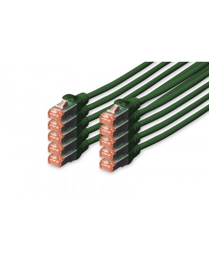 Digitus CAT 6 S/FTP patch cord, 10 units