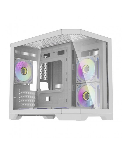 Darflash FT418 computer case + 6 aRGB fans (white)
