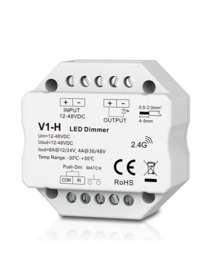 V1-H Controller, 12-48V, 1x 8A, Push-Dimm