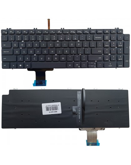 Keyboard DELL Precision 7550, 7560, 7750, 7760, with Backlight, US