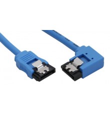 InLine Rounded SATA Cable with L-Connector (Right), 0.5m