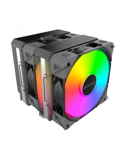 Montech NX600 ARGB Processor Air cooler 12 cm Black 1 pc(s)