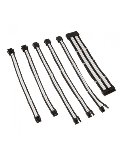 Kolink Core Adept Braided Cable Extension Kit - Black/White