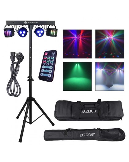 LIGHT4ME LED BAR DERBY PAR Lighting Set