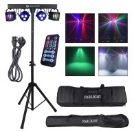 LIGHT4ME LED BAR DERBY PAR Lighting Set