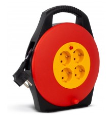 Entac Socket Cable Reel 4 Sockets 10m