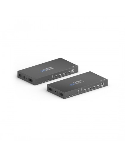 PureTools PT-HDBT-1010 AV extender AV transmitter & receiver Black