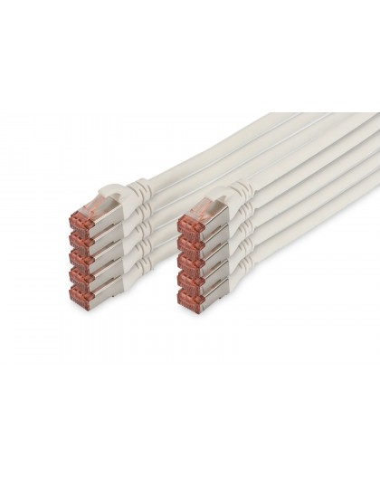 Digitus CAT 6 S/FTP patch cord, 10 units