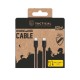 Tactical Stitch Thread USB-C/USB-C Kabelis 0.3m / melns