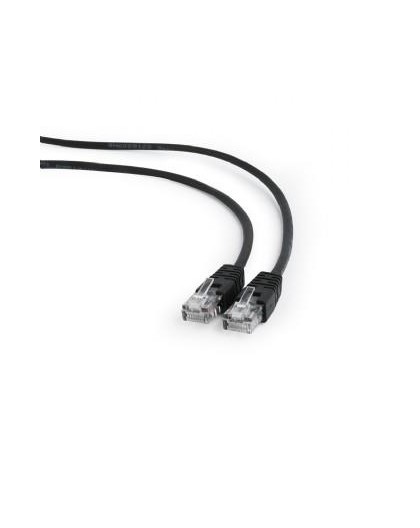 PATCH CABLE CAT5E UTP 0.5M/BLACK PP12-0.5M/BK GEMBIRD