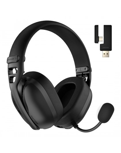 HATOR Hyperpunk 3 Wireless Headset Wired & Wireless Head-band Gaming USB Type-C / USB Type-A Bluetooth Black