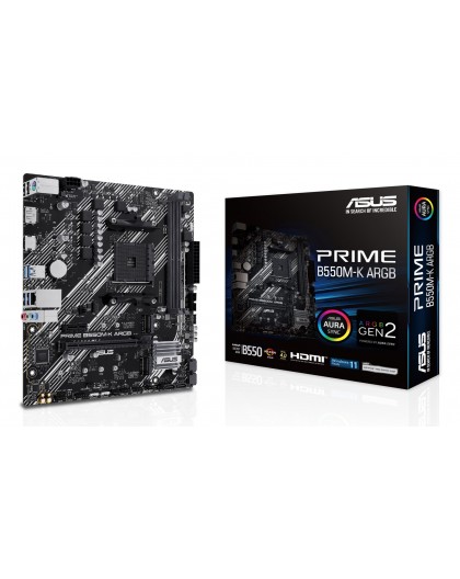 ASUS PRIME B550M-K ARGB AMD B550 Socket AM4 micro ATX