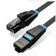 PATCH CABLE CAT.6 UTP/0.5M BLACK IBJBD VENTION