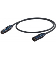 PROEL professional microphone cable, 1m, black