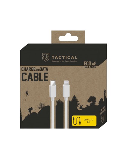 Tactical Smooth Thread USB-C/Lightning Kabelis 1m / balts