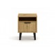 SCANDI 1S SLIM OAK ARTISAN BEDSIDE TABLE