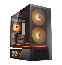 COUGAR Midi Tower Case, CFV235 Vision, ARGB, LCD Display, Mesh, Black
