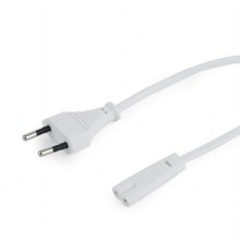 CABLE POWER EU 1.8M/WHITE PC-184/2-W GEMBIRD