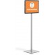Durable Info Stand Basic -A3-lattiateline, antrasiitti